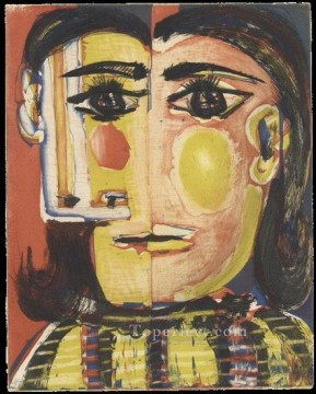 キュービズム Painting - ドラ・マールの肖像 2 1942 キュビスト